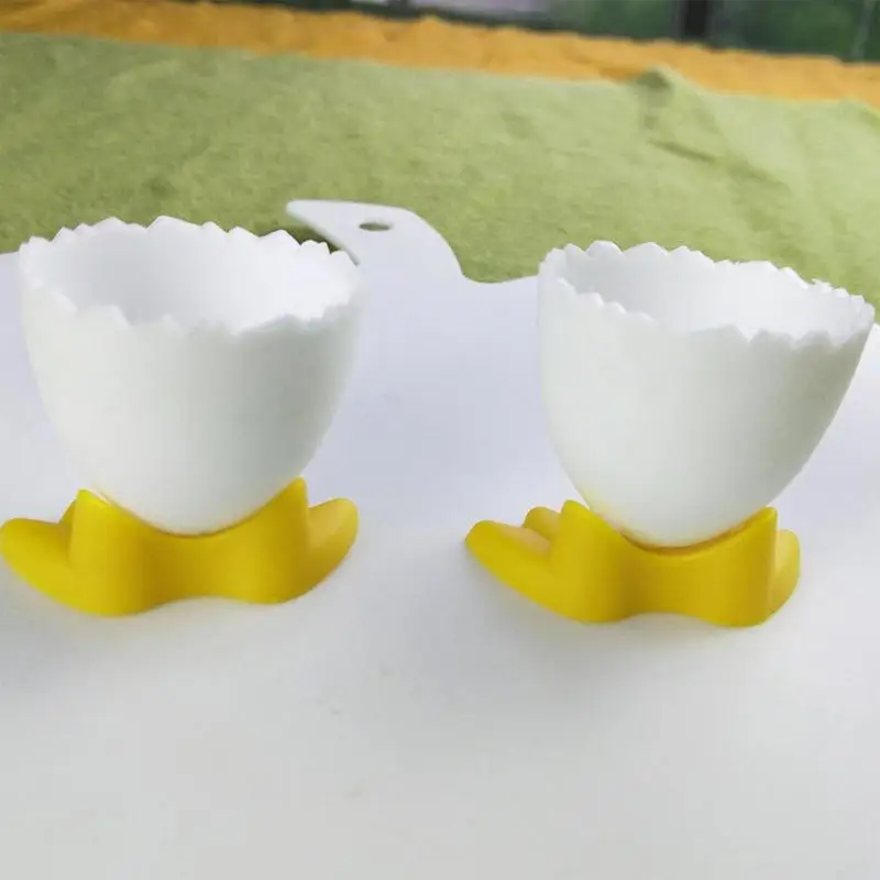 Egg Separator Cute Egg Cup Holder Egg Opener Separator Boiled Stand Chicken Feet Tray Fun Cutlery Kitchen
