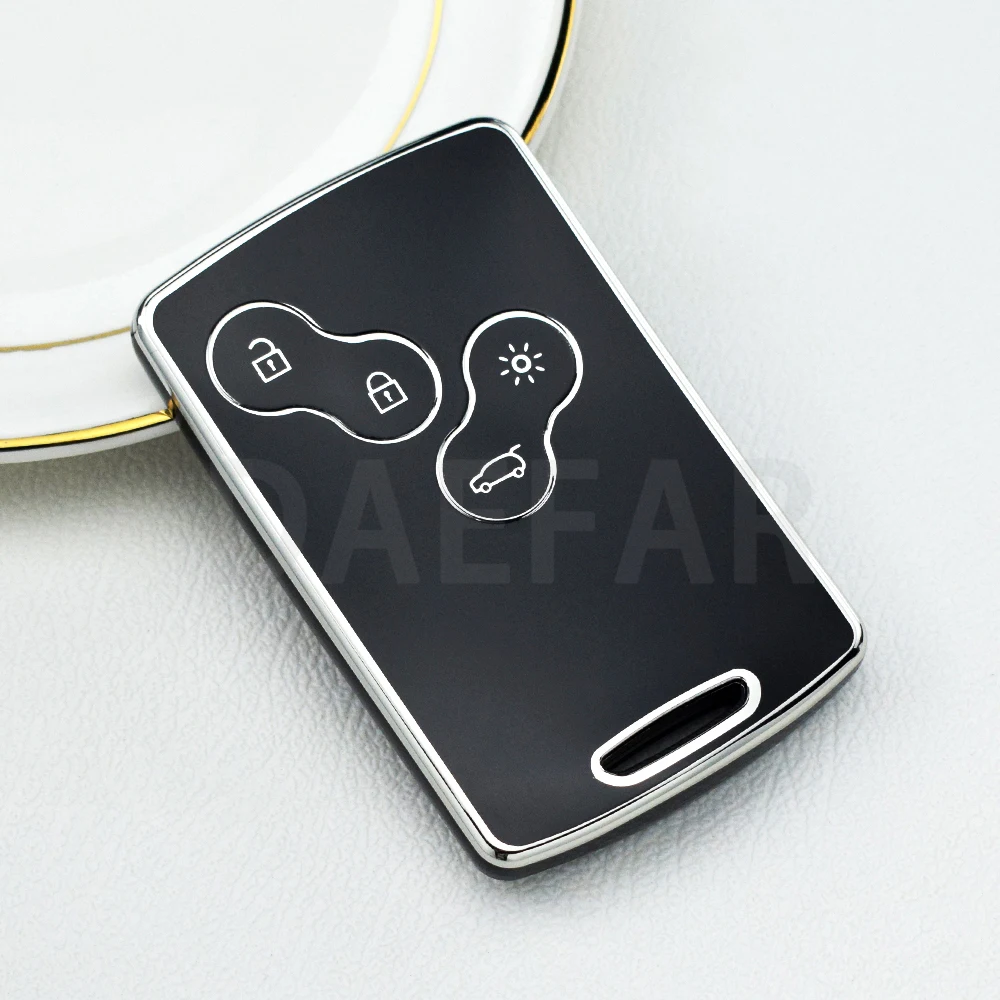 TPU car key case cover shell for Renault Megane 2 3 Clio Scenic Duster Kaptur Captur Logan Laguna Zoe Koleos Danilo Nema Fluence