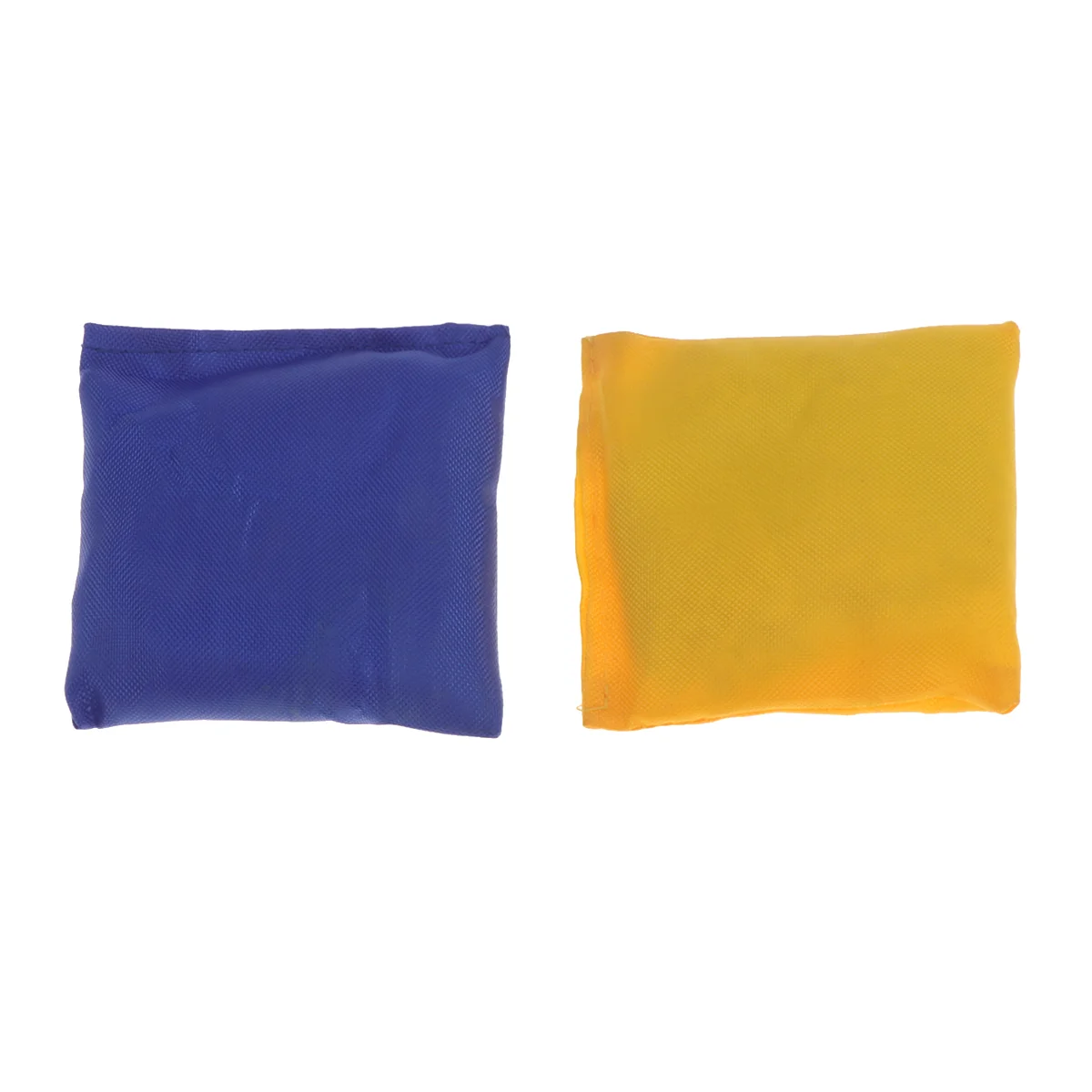 

2PCS/Set Children's Flat Shape Sandbag Ring Plastic Granules Small Size Sandbags Yellow And Blue Color