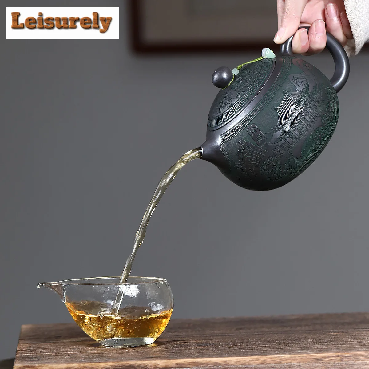 770ml Authentic Yixing Purple Clay Teapots Handmade Xishi Pot Raw Ore Stone Yellow Mud Kettle Zisha Tea Set Drinkware Ornaments