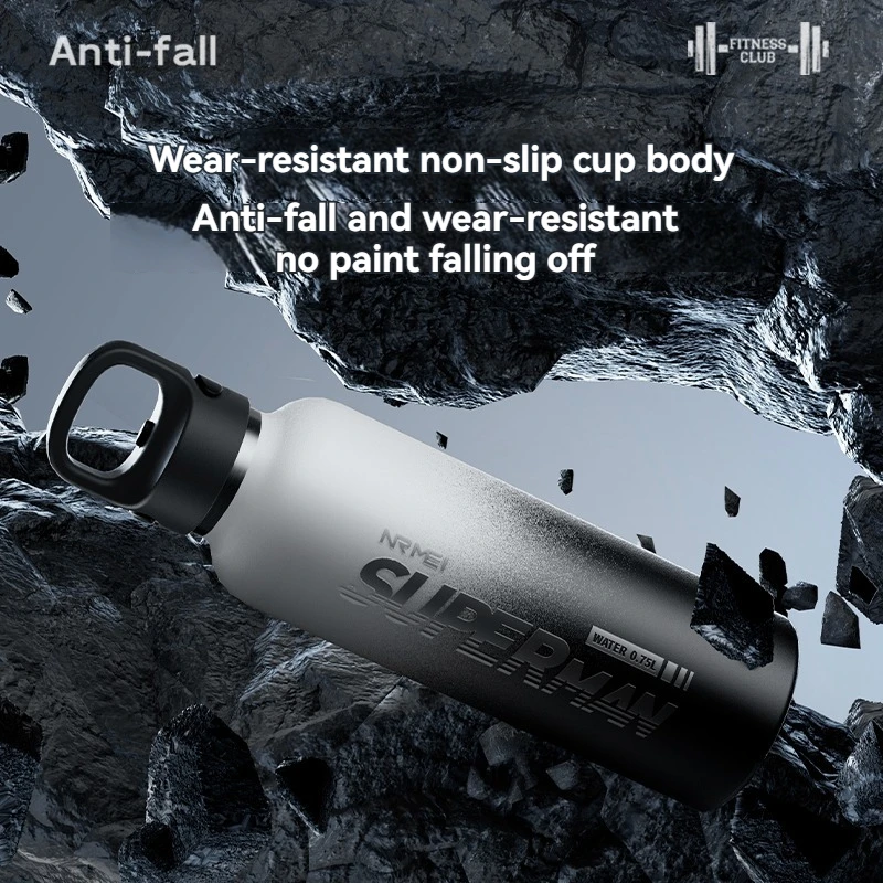 1.0L water Bottle Thermos Stainless Steel Vacuum Flask No Screw Lid coffee ice cup Keep Cold and Hot Drinkware Sport Insulated