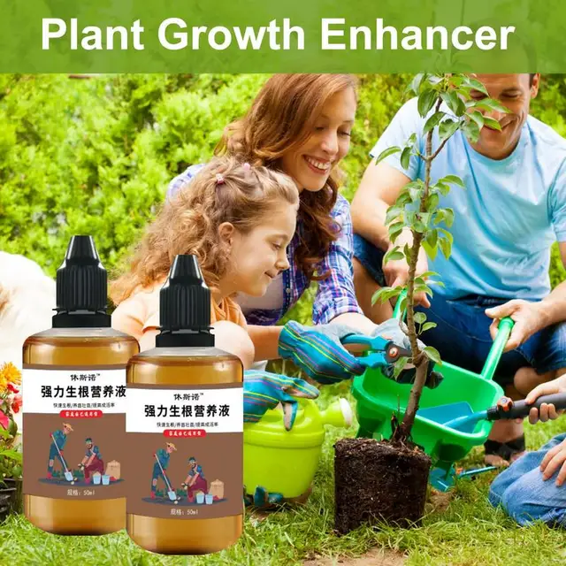 50 Ml (2 Üveg) Növényi Növekedés Fokozó Kiegészítő Folyékony Tápanyag-Oldat-Termesztés - Image 2
