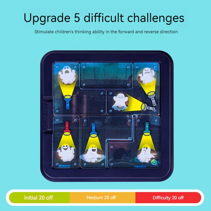 Ghost Catcher Strategy Board Games Portable Leisure Puzzle Family Friends Party Multiplayer Interactive Table Game Toys for Kids 4