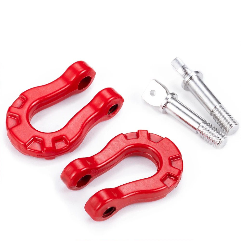 Aluminum Alloy Trailer Tow Shackles Hook for RC Crawler Car Upgrade