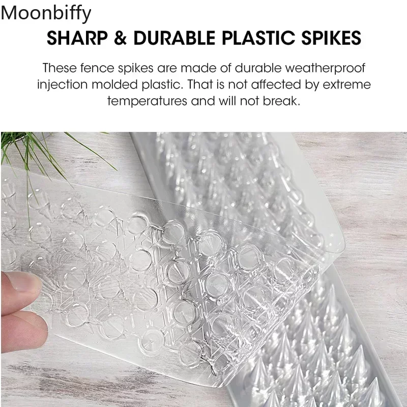 2Pc Plastic Bird Repeller Spikes Fence Wall Cat Anti Pigeon Spikes Anti-bird Outdoor Squirrel Garden Fences Animal Repellent