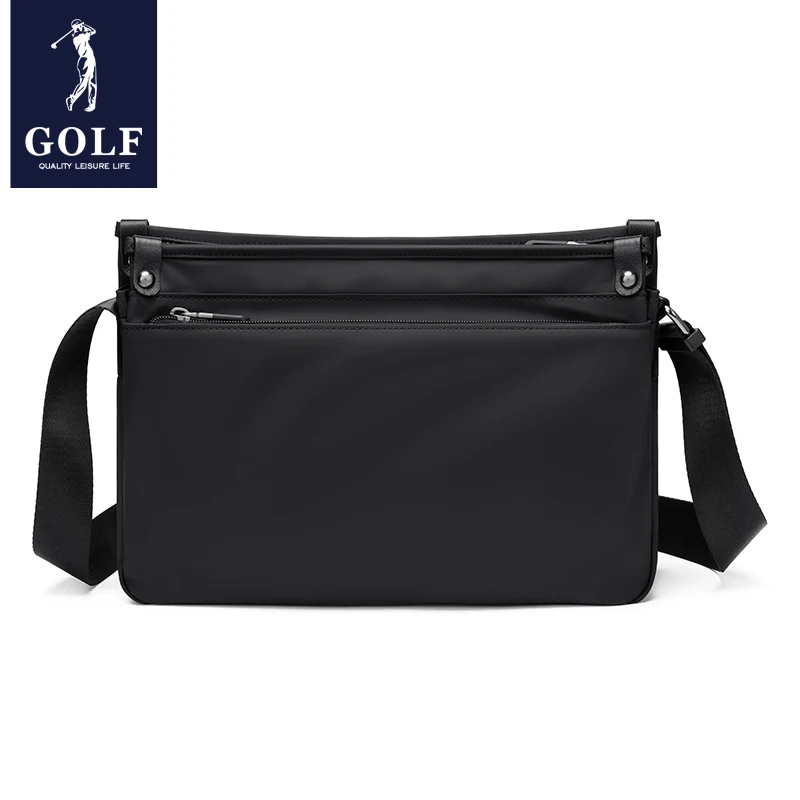 GOLF men's crossbody bag trendy brand casual shoulder bag large capacity canvas mailman commuting sports small backpack canvas bag mens messenger bag