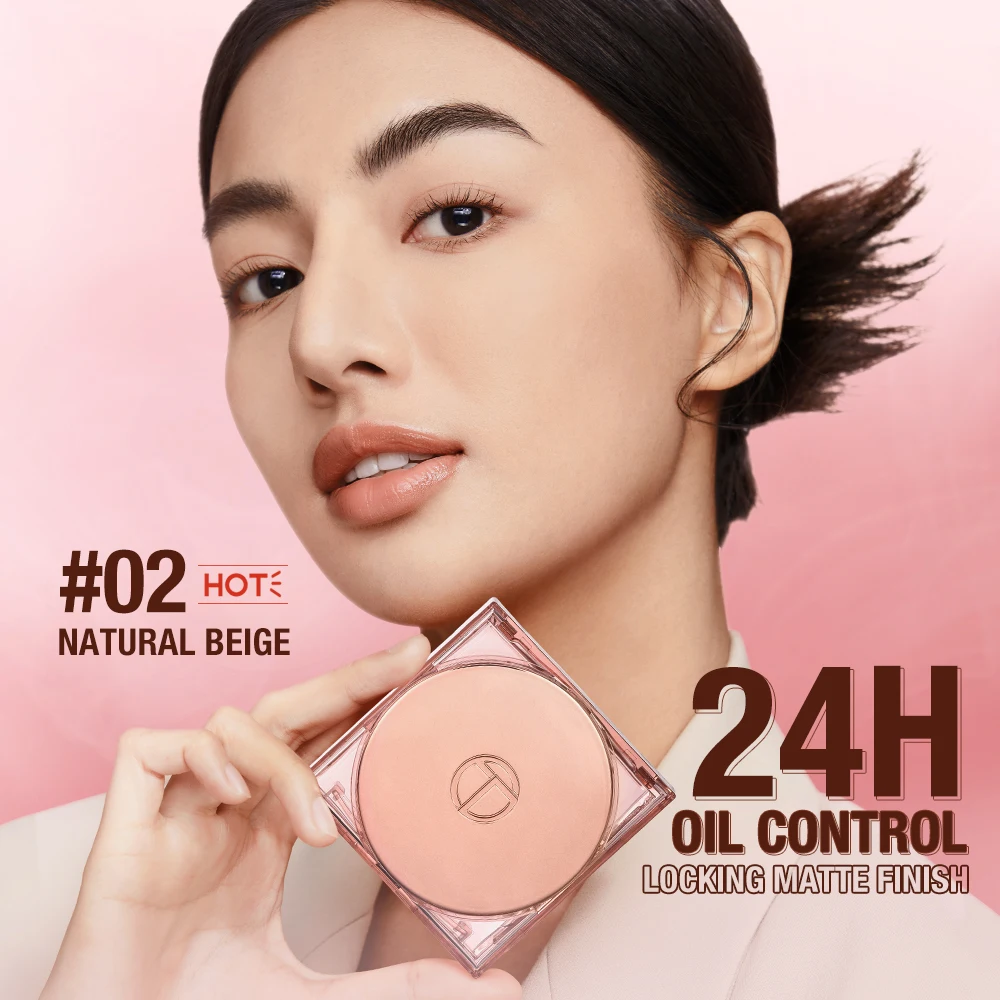 Description Picture 3 of itemOil Control Face Powder 24H Long Lasting Matte Finish Waterproof Compact Setting Powder For Flawless Makeup