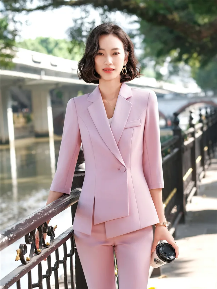 Dushicolorful Women's Blazer Jackets New 2021spring Half
