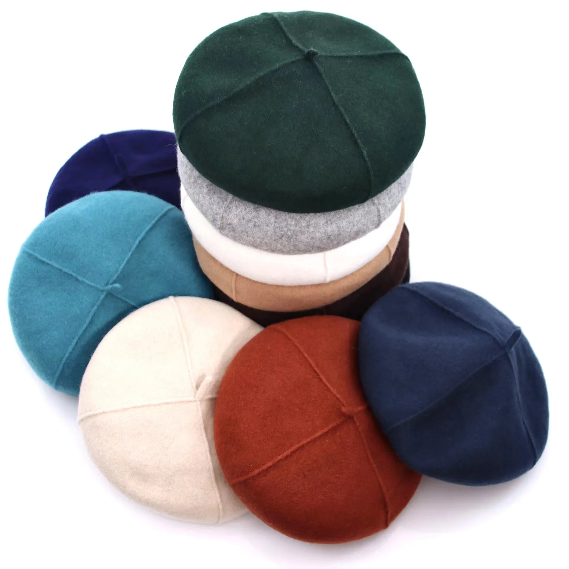 

COKK Wool Beret Women Winter Hat Solid Color Painter Cap Pumpkin Hats For Women Beret Femme Boina Solid Color Casual Gorro New