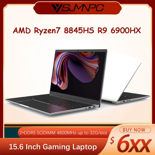 New 15 6 Inch Gaming Laptop Amd Ryzen7 8845hs R9 6900hx 2 Ddr5 Max 64gb Support.jpg