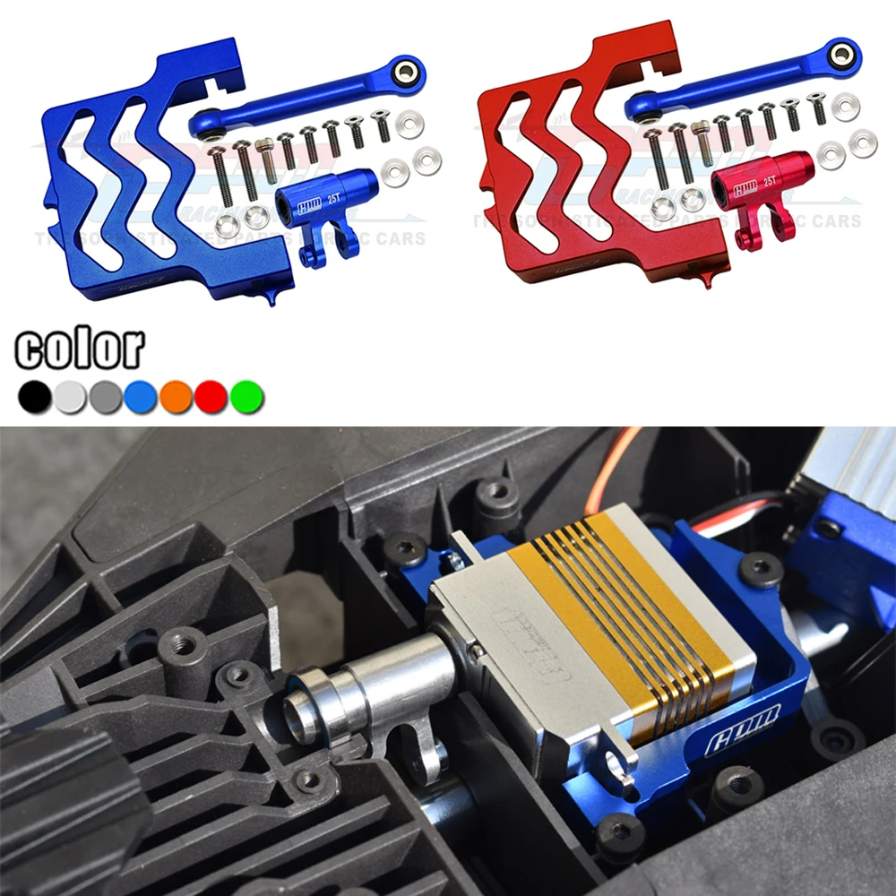 GPMMetalSteeringServoMountSupport25TServoArmforTraxxas16