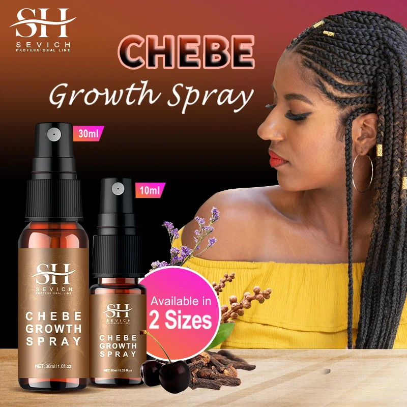Sevich Chebe Hair Growth Spray 30ml Africa Traction Alopecia Hair Thickening Oil Anti Loss Treatment Spray Scalp Care