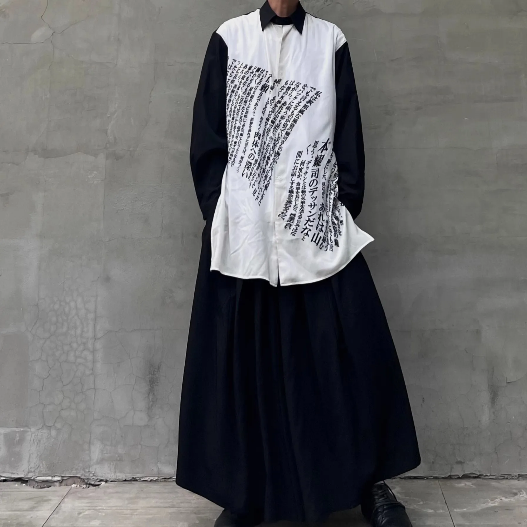 

Owen Yohji Japan Korean Style Clothes men's shirts for men oversize men's clothing