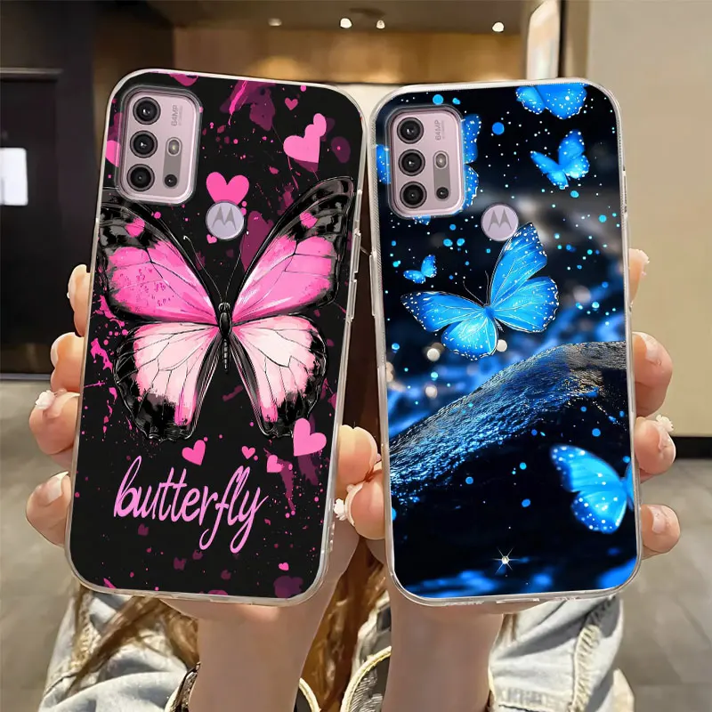 Cartoon Marble Floral Soft Silicone Protective Phone Case Cover