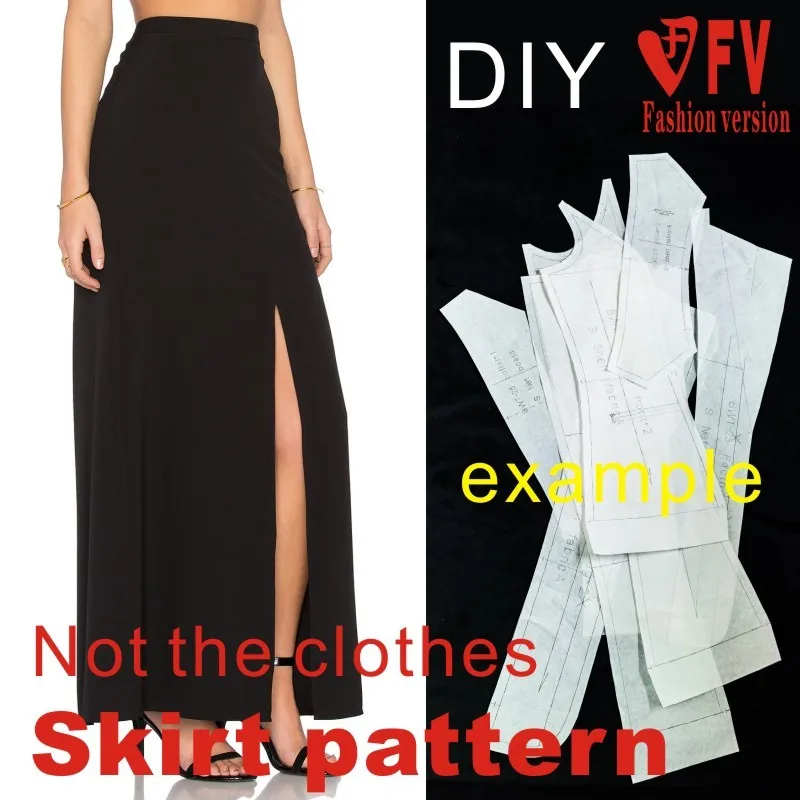High Waist Skirt Pattern 1