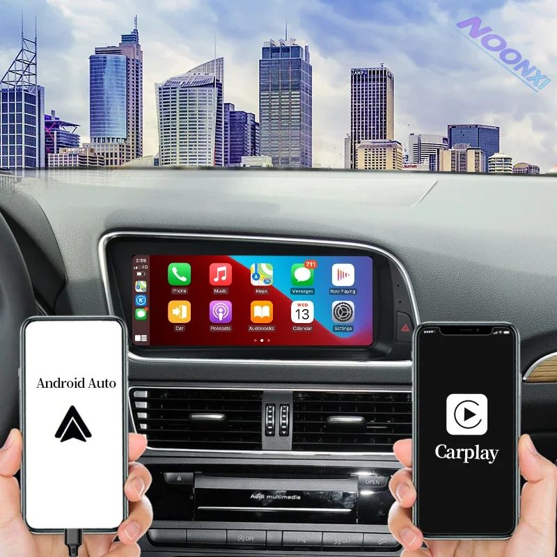 For AUDI Q5 20092016 Car Bluetooth Radio Wireless Carplay 2 Din