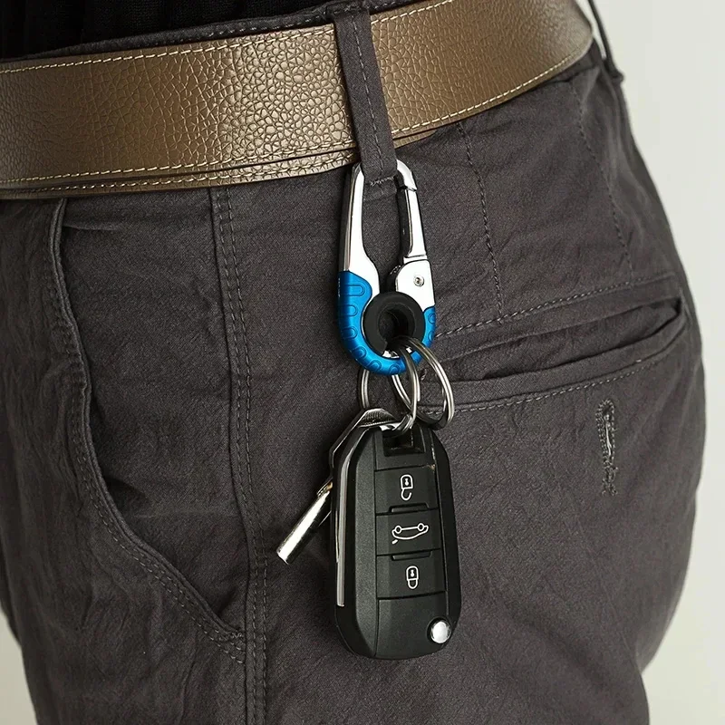 Stainless Steel Keychain Buckle for Men Outdoor Carabiner