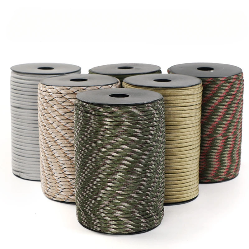 

100M Standard 9-Core Paracord Rope 4mm Outdoor Parachute Cord Survival Umbrella Tent Lanyard Strap Clothesline