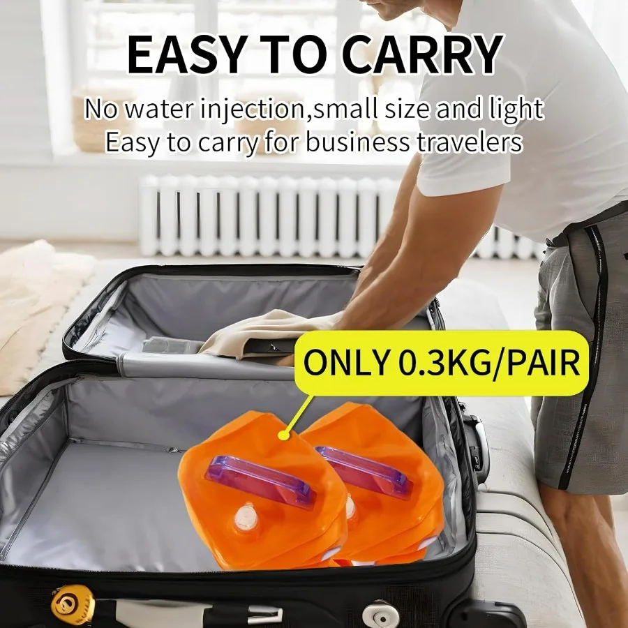 Travel Dumbbells, Water Filled Dumbbells Set, Fitness Exercise Dice 15 lbs, Portable Fitness Equipment, Fun for Strength Trainin