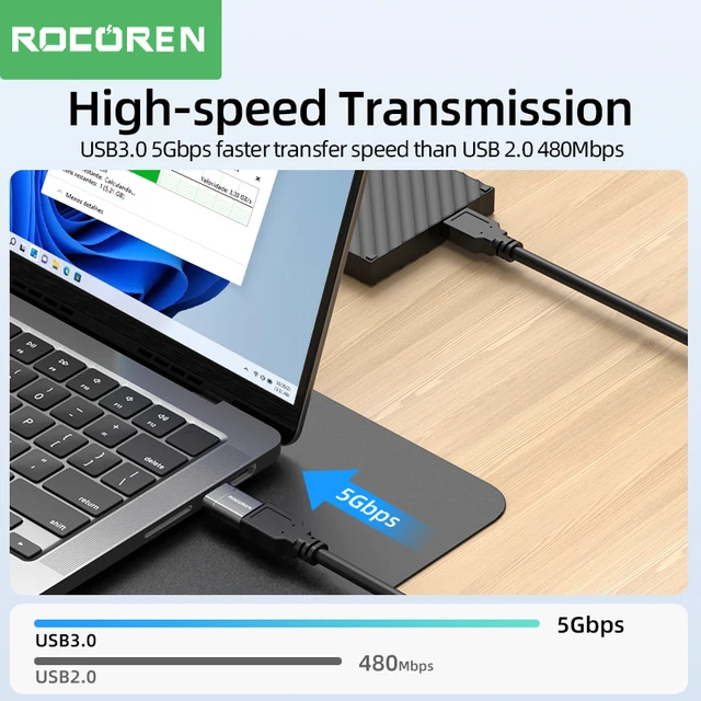 Rocoren USB-C to USB 3.0 OTG Adapter 2