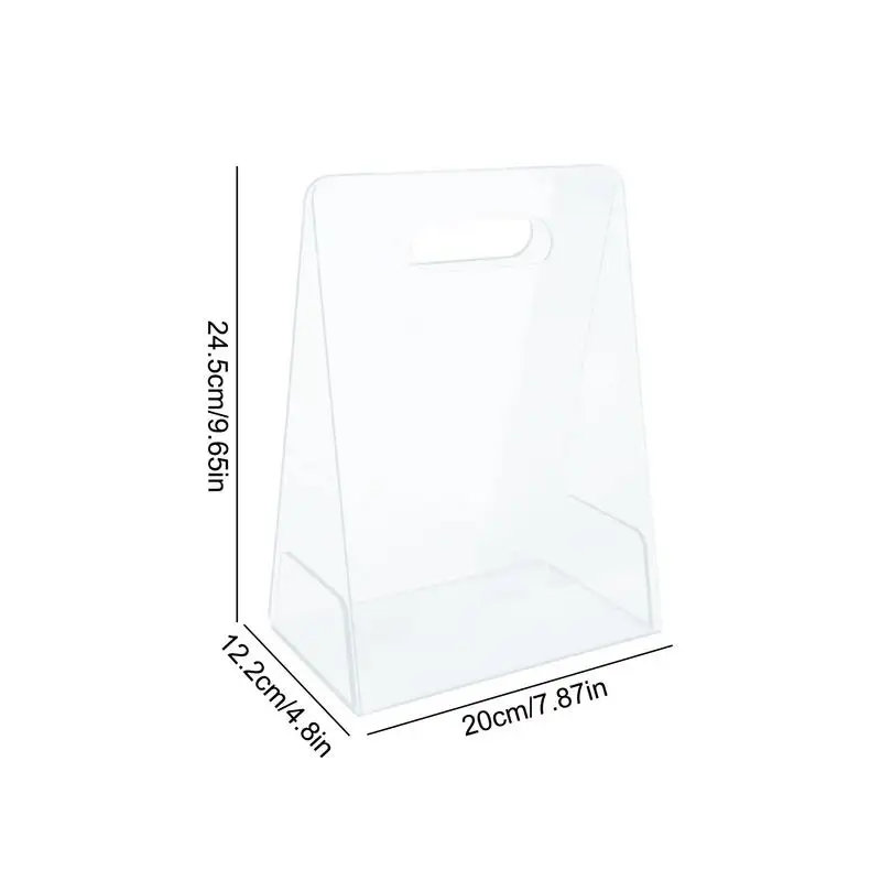 Transparent Flower Bags Handheld Vase Acrylic Flower Basket High-End Transparent Floral Arrangement Clear Modern Decorative Vase 6
