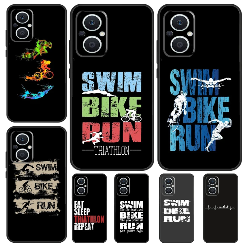 Triathlon Tri Life Swim Bike Run Protective Phone Case