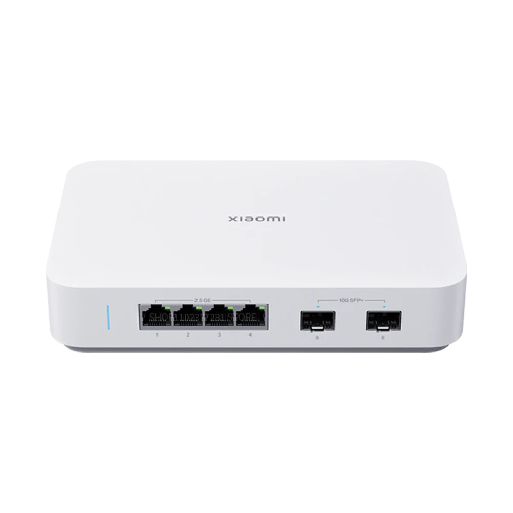 Xiaomi Mi 10G Ethernet Switch 4&times;2.5G + 2&times;10GMbps Mini Network Switches VLAN Ethernet Splitter Lan Router 6 Ports Hub