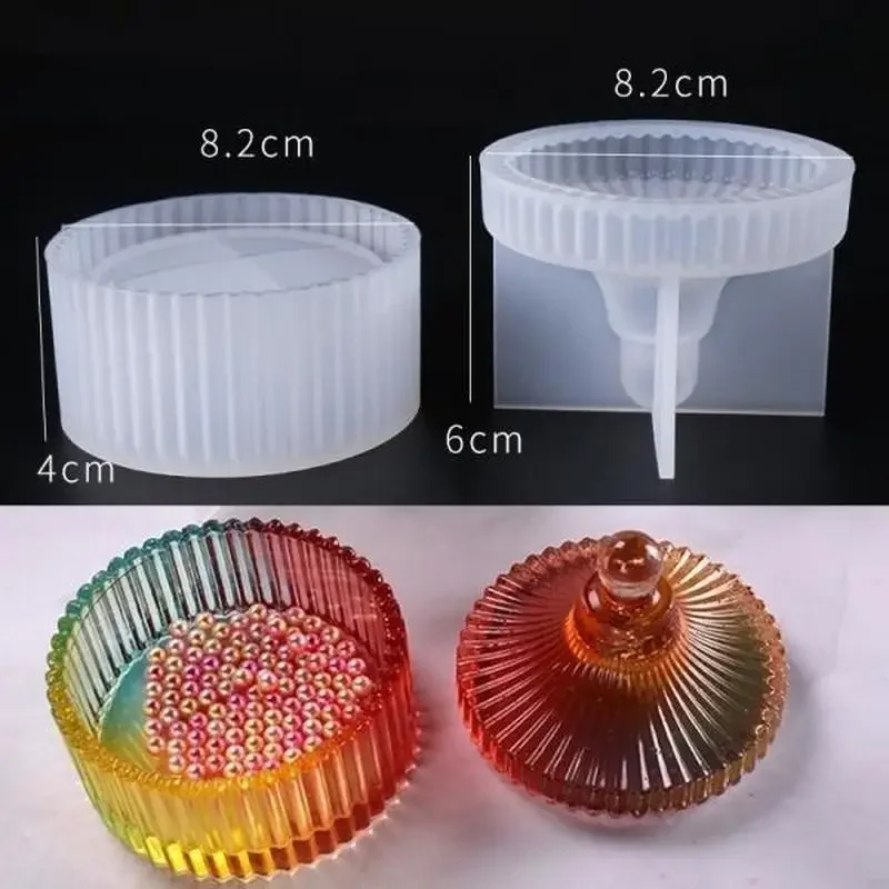 1 Set DIY Storage Box Mold Resin Molds For Jewelry New Silicone Jewellery Mold Resin Making Mould