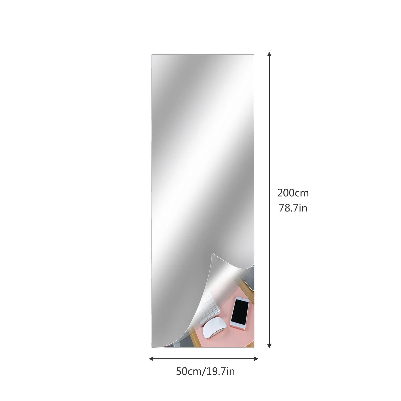 Wall Stickers ZK40 Mirror Wall Stickers Modern DIY Art Home Decoration Square Stickers Living Room Bedroom