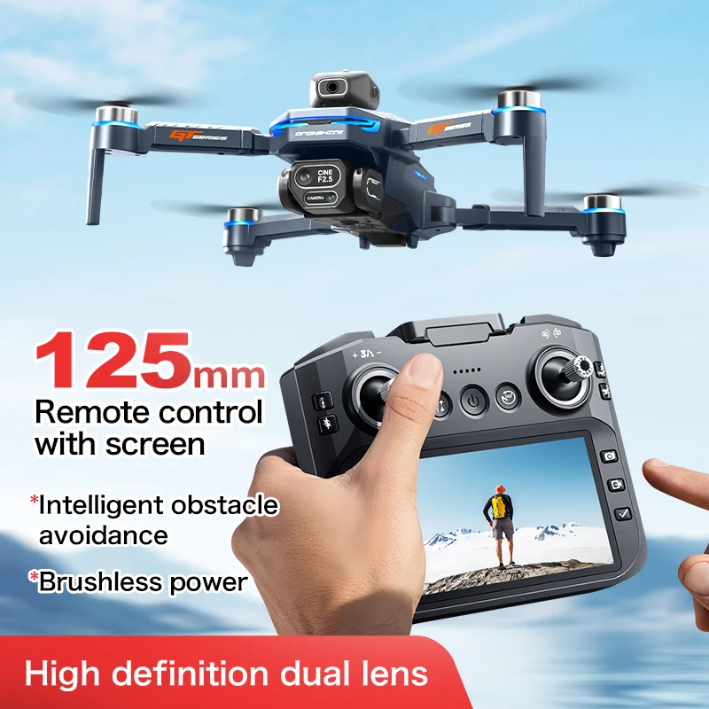 Drone 4K 6K 8K avec caméra HD, WiFi FPV, RC Quadricoptère, jouet volant pour enfants et adultes