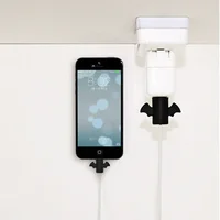 2Pcs Cute Angel Wing Cable Protector Earphone USB Cable Winder Wire Organizer Holder Clip Wrap Desk Set Stationary for iphone 4