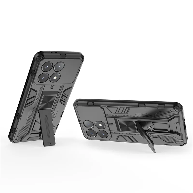 Shockproof Camera Lens Armor Phone Case with Magnetic Holder - Enhanced Protection