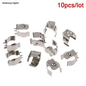 10 Pieces Nickel Plated Spring Steel Metal Stamping 18650 BC-1719 Battery Contact Clip 18650 Battery Holder Accessories