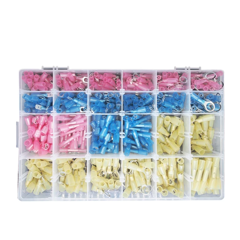 

480PC Heat Shrink Wire Connectors Terminals Marine Grade Heat Shrink Wire Connectors For Marine Car Truck Wire Joint