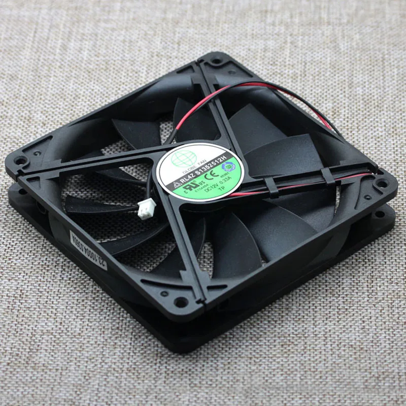 글로브 팬 RL4Z S1352512H 12V 0.33A 13.5cm 섀시 파워 냉각 팬, 135x135x25mm 쿨러