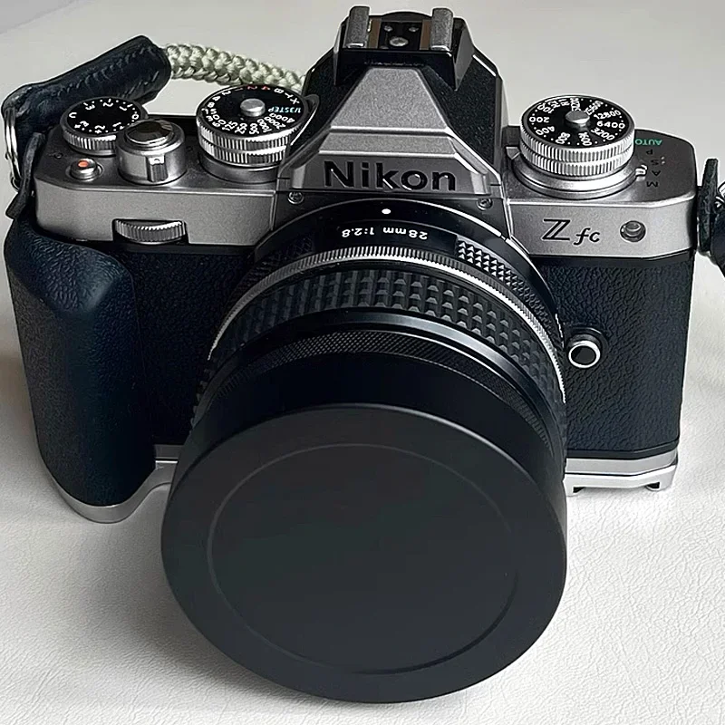 Screw-on Metal Square Lens Hood fit for Nikon Z 28mm F2.8 Z 28mm