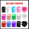 50/100/200pcs 15 styles Disposable Microblading Tattoo Ink Cups Permanent Makeup Pigment Holder Container Cap Tattoo Accessories 1