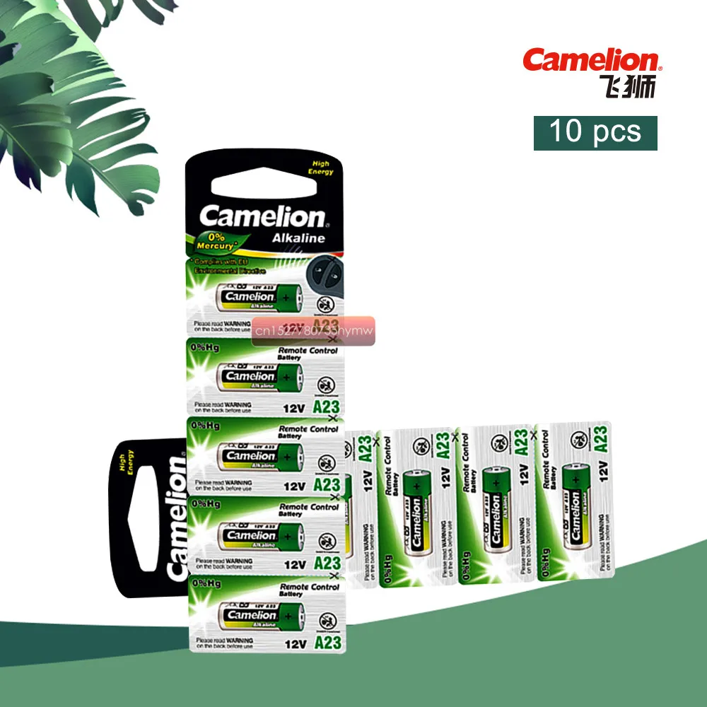 10Pcs Camelion 12V 23A Ultra Batteria Alcalina Batteria Ad Alta Tensione A23 V23Ga Mn21 Per Calcolatrici/Telecomando Telecomandi /Allarmi