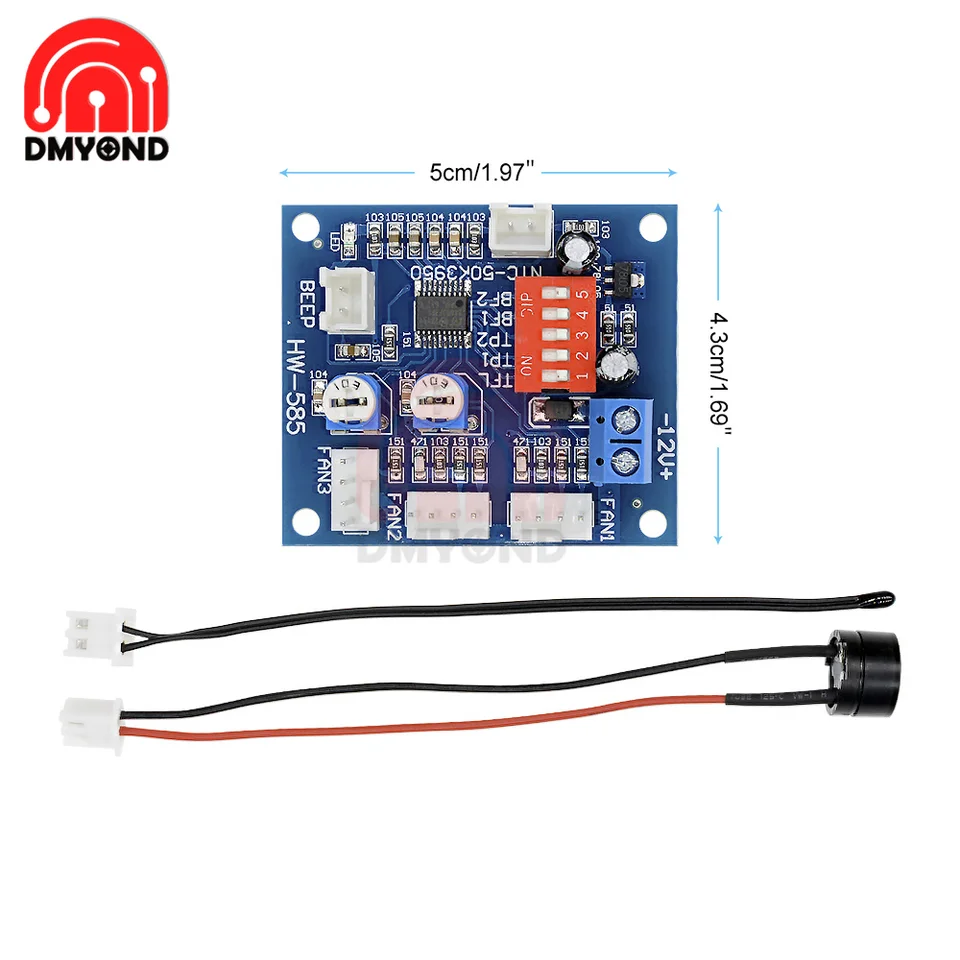 : ' org Images High Quality Grahic 12v Pwm Fan Controller PWM PC CPU Fan Temperature Control Thermostat ...
