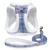Winter Dog Harness Leash Set Warm Fur Dog Vest And Pet Walking Lead Rope Cute Bowknot Harnesses Soft For Small Medium Dogs Puppy 3