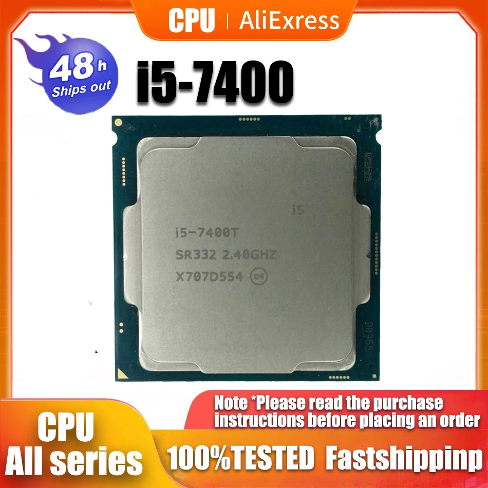 

Used Core i5-7400T i5 7400T 2.4 GHz Quad-Core Quad-Thread CPU Processor 6M 35W LGA 1151