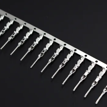 100PCS Dupont Connector 2.54mm Jumper Wire Cable Pin Connector Terminal Male Pin Connector for Housing Jumper