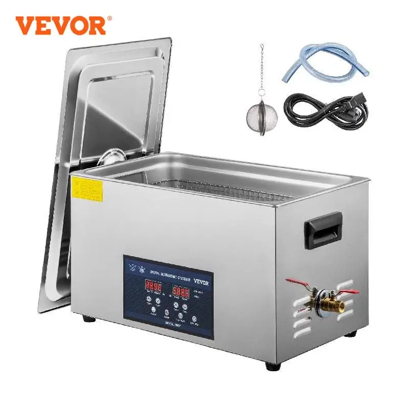 VEVOR Nettoyeur Digital Affichage Ultrasonique Appareil de Nettoyage  Ultrason Nettoyeur de Bijoux Machine Ultrasonique 220V (10L)