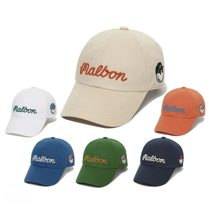 South korea Malbon Golf Hat Men and Women Same Style 2023 New Summer