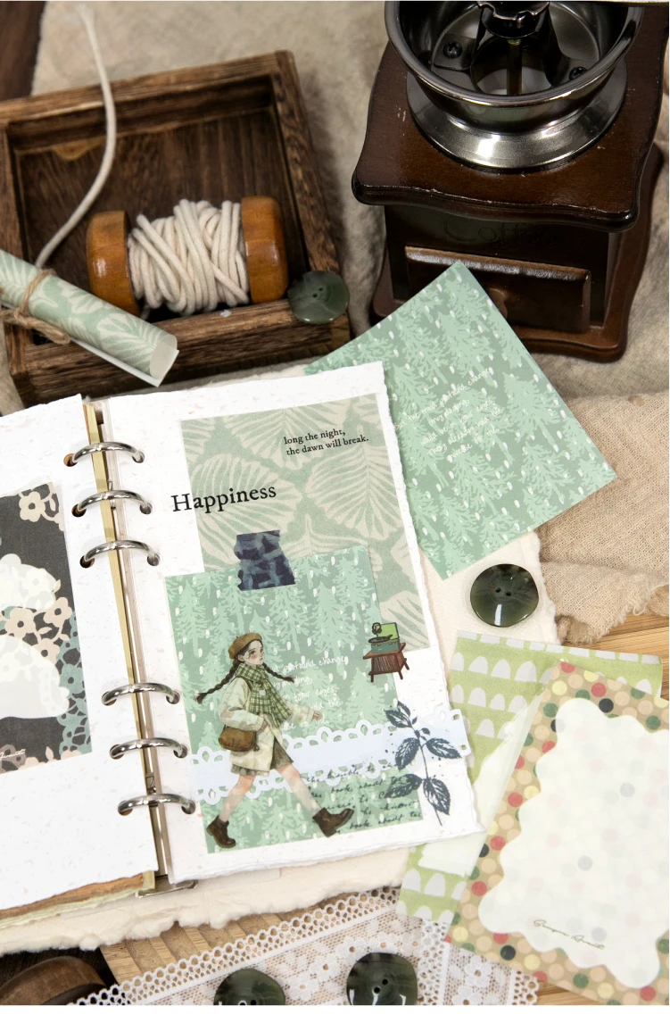 Journal GO 100 Seiten Notizen aus dem Pine Grove Scrapbook, Dekorationsmaterial, Papier, Collage, Junk Journal, DIY, Hintergrundpapier, Notizblöcke – Detail 11