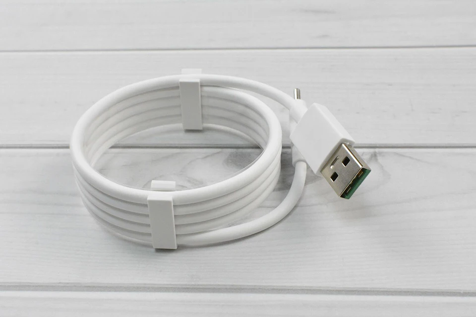 Cargador Oppo 65w Carga Super Vooc / Cable Tipo C Blanco