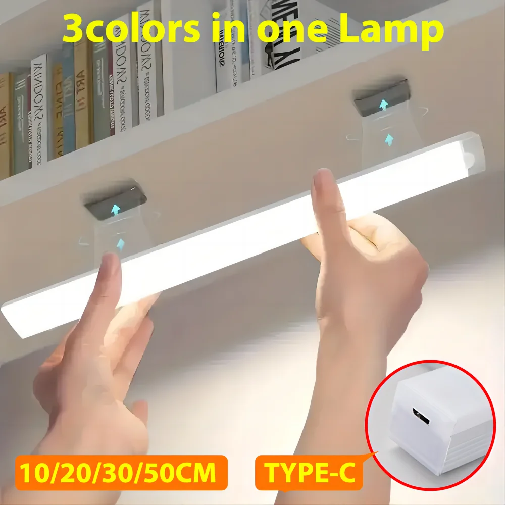 Night Light USB Charging Motion Sensor LED Bar Light Dimmable Portable Kitchen Indoor Lighting Motion Sensor Light Led Light Led Light Bar