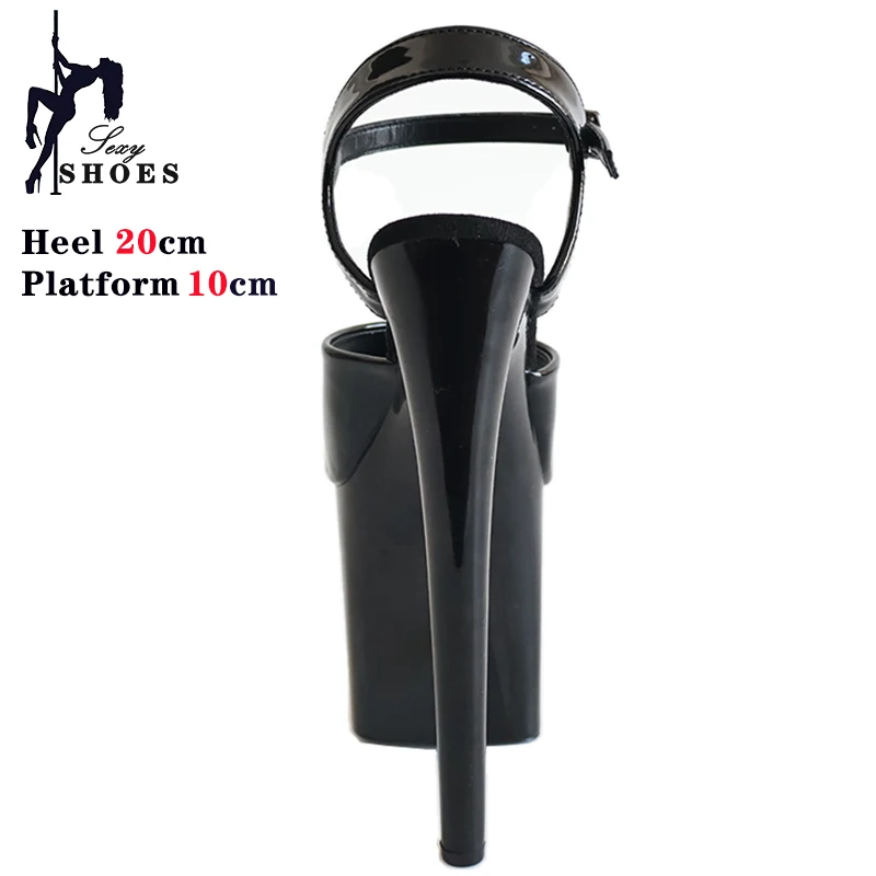 2024 Platform Women Sandals 20cm Sexy Fetish Shoes Pole Dance Shoes 8Inches Party Bride Stripper Heels Peep Toe Gothic Stiletto