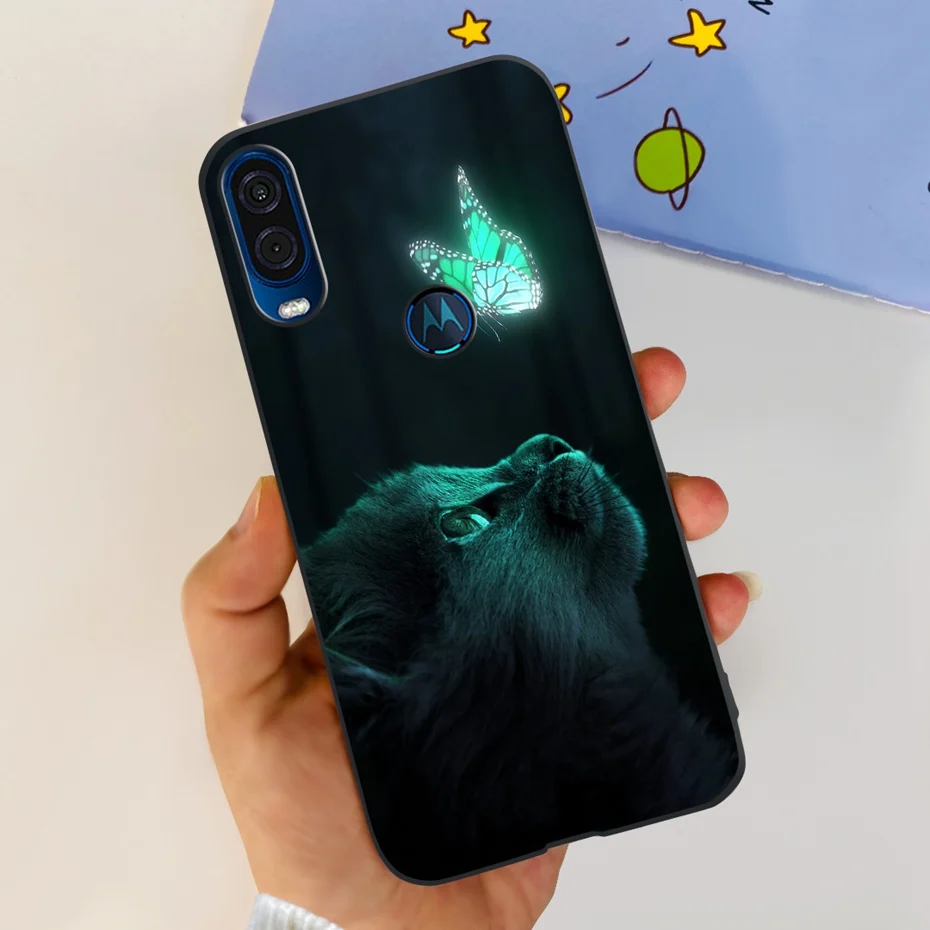 Cute Flower Cat Painted Soft Silicone Phone Case Cover
