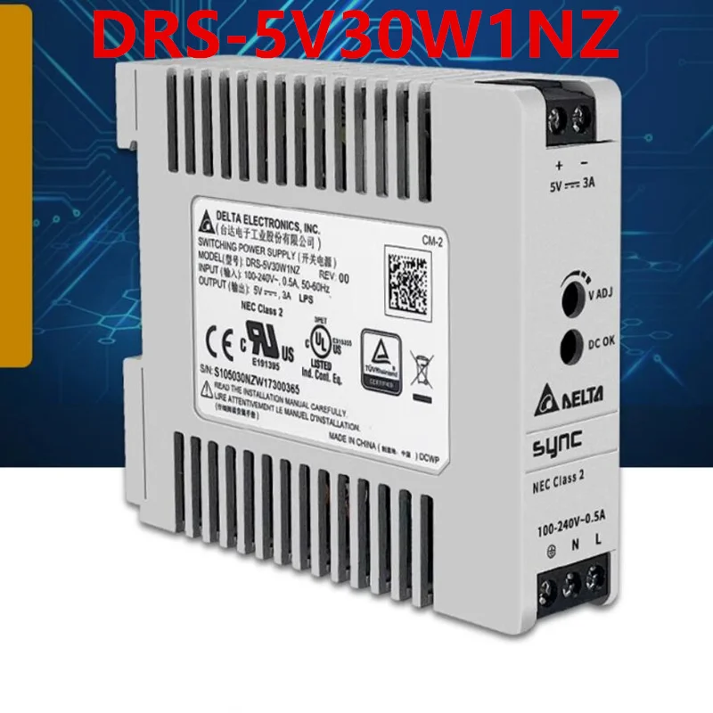 

Новый оригинальный рельсовый блок питания для DELTA 5V3A 30 Вт DRS-5V30W1NZ